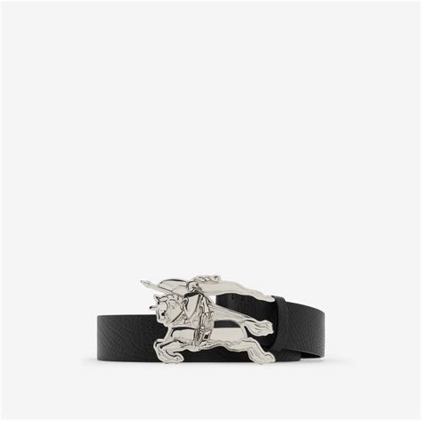 burberry palladium|Leather Knight Belt in Black/palladium .